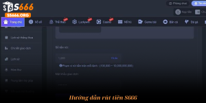 Hướng dẫn rút tiền S666
